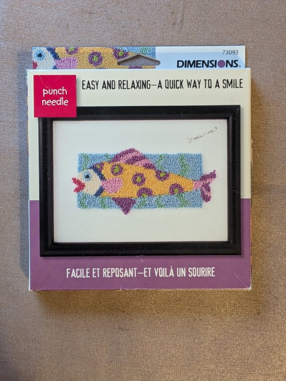 Vintage Dimensions Punch Needle Kit Fish Design